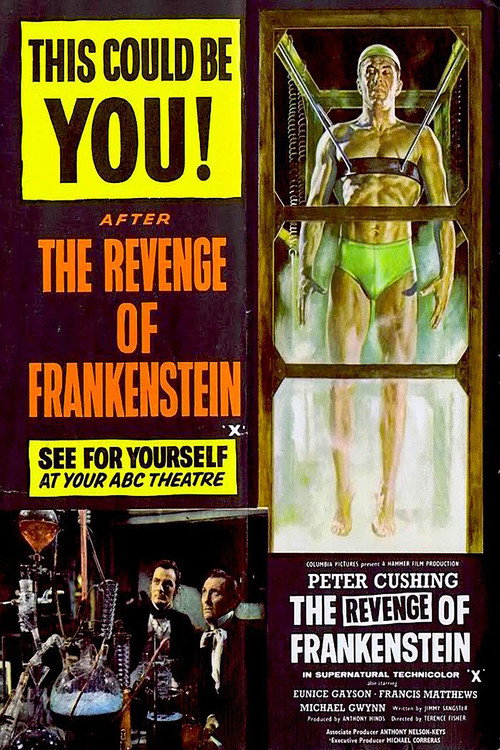 The Revenge of Frankenstein (1958) poster